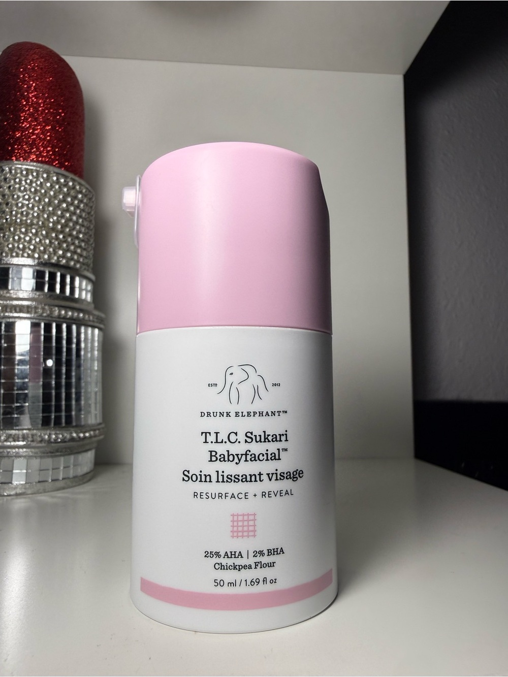 Drunk Elephant T.L.C. Sukari Babyfacial – Pink/White Exfoliating Mask